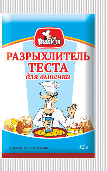 Разрыхлитель теста Pr.Preston для выпечки, 12 г