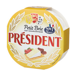 Сыр Petit Brie President 60%, 125 г