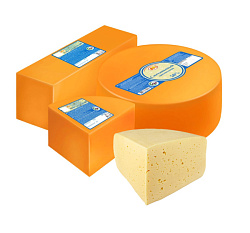 Продукт сычужный с ЗМЖ Юговской "Сметанковый", 50%, ≈1,7 кг
