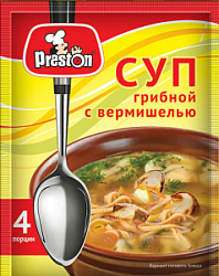 Суп грибной Pr.Preston с вермишелью, 50 г