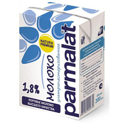 Молоко ультрапастеризованное Parmalat 1,8%, 200 мл