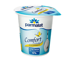 Сметана безлакт.Comfort Parmalat 15% 300 г