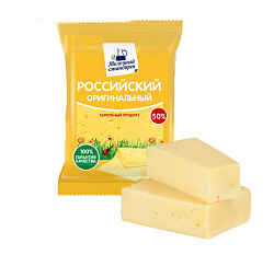 Продукт сычужный с ЗМЖ Молочный стандарт "Российский" 50%, 200 гр
