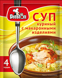 Суп куриный Pr.Preston с макаронными изделиями, 60 г