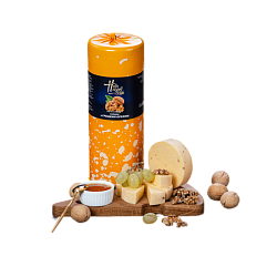 Сыр Новопокровский Салями с грецким орехом полутвердый 45%, 2 кг